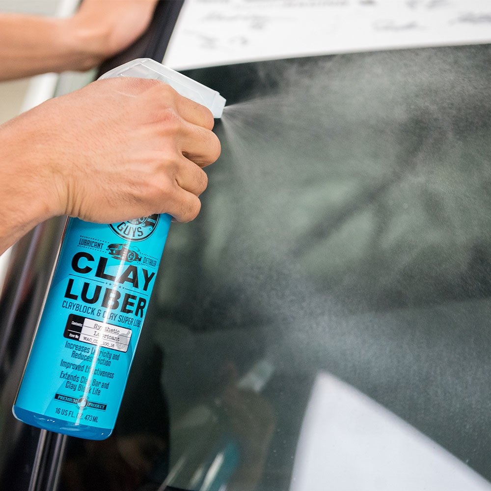 Chemical Guys clay block V2 cushion grip close-up showing ergonomic handling benefit