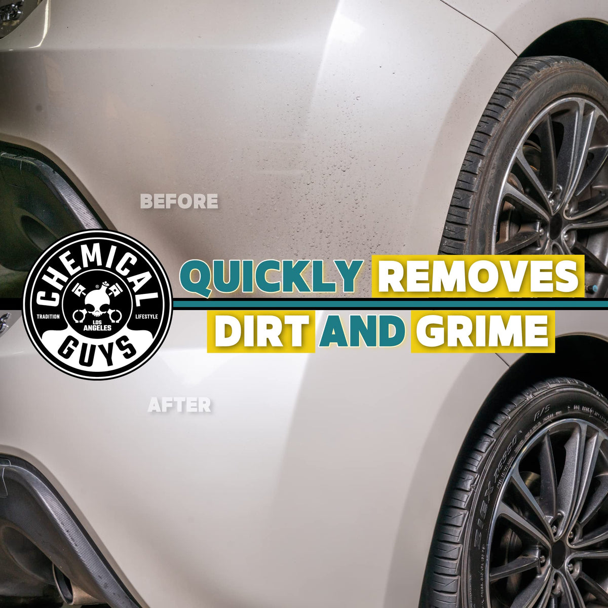 Chemical Guys citrus graphic representing fresh scent and grease breaking benefit