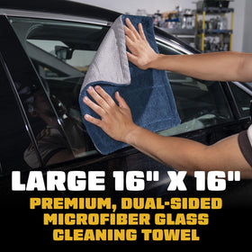 Chemical Guys close-up of microfiber weave showing dense fibers for grime removal
