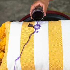 Chemical Guys comparison of treated and untreated floor mats illustrating visible repellency