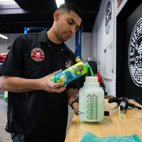 Chemical Guys concentrate texture close-up highlighting emulsifying formula