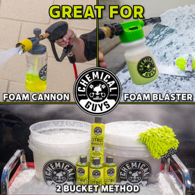 Chemical Guys kit contents arranged to show included tools and storage