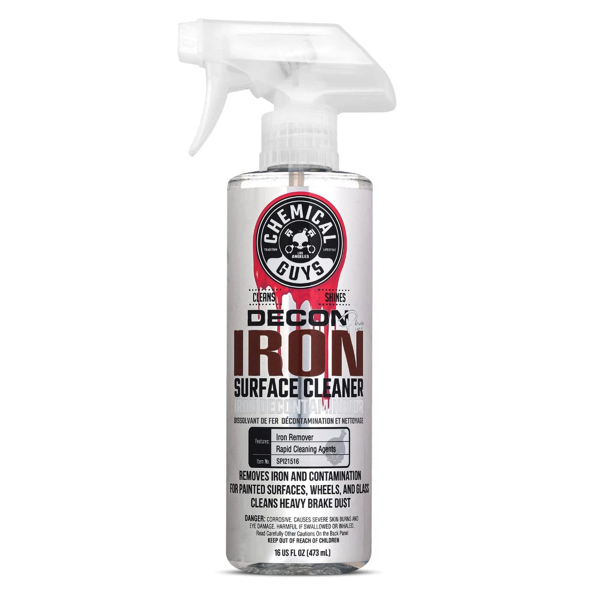 Chemical Guys Decon Pro front bottle showing label and spray top, fast contaminant removal