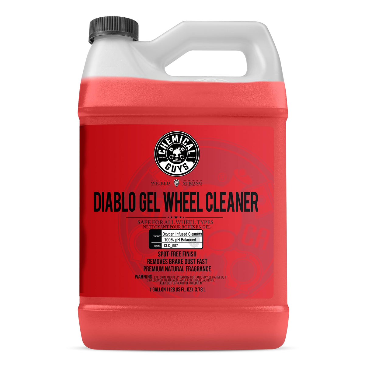 Chemical Guys Diablo Gel gallon bottle front view showing product branding and size for easy identification and value