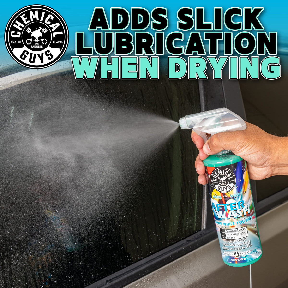 Chemical Guys used in driveway detailing scene for efficient home use