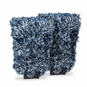 Chemical Guys Dually front view showing mitt shape and dual-fiber benefits