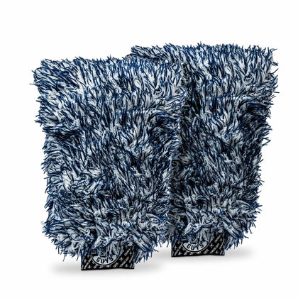 Chemical Guys Dually front view showing mitt shape and dual-fiber benefits