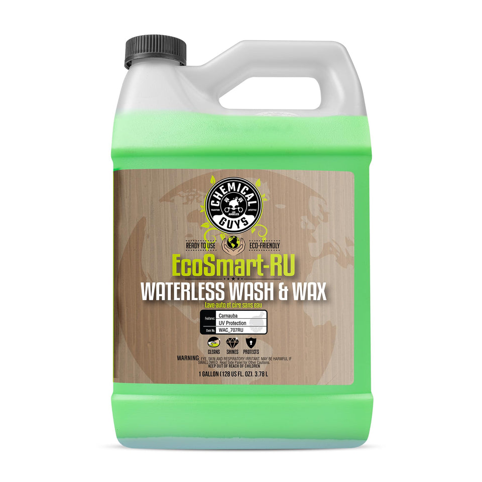 Chemical Guys EcoSmart front label showing product benefits and gallon size