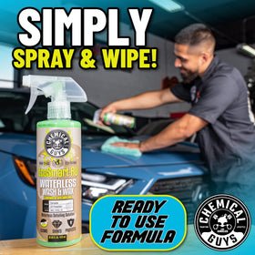 Chemical Guys EcoSmart spray being applied from bottle demonstrating easy use