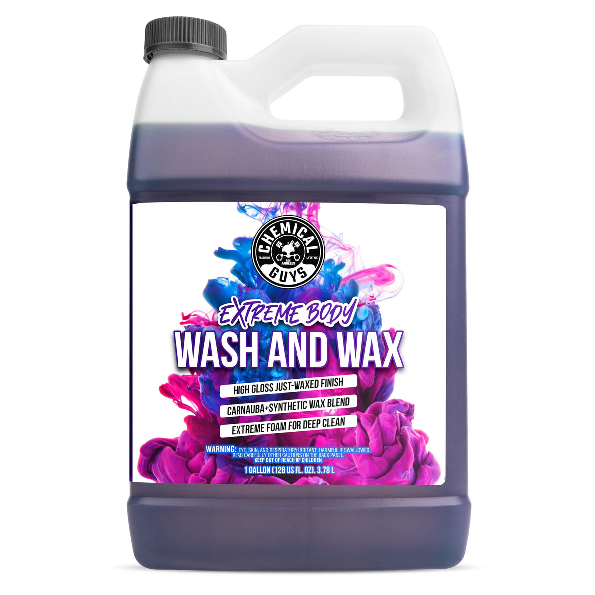 Chemical Guys front label showing product identity and benefits