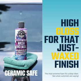 Chemical Guys close-up suds texture showing lubrication and dirt suspension