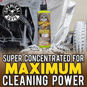 Chemical Guys close-up foam texture demonstrating thick suds for better dirt lift