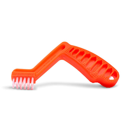 Chemical Guys brush front view showing ergonomic handle and durable bristles for easy cleaning