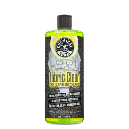 Chemical Guys bottle front label showing product name and benefits