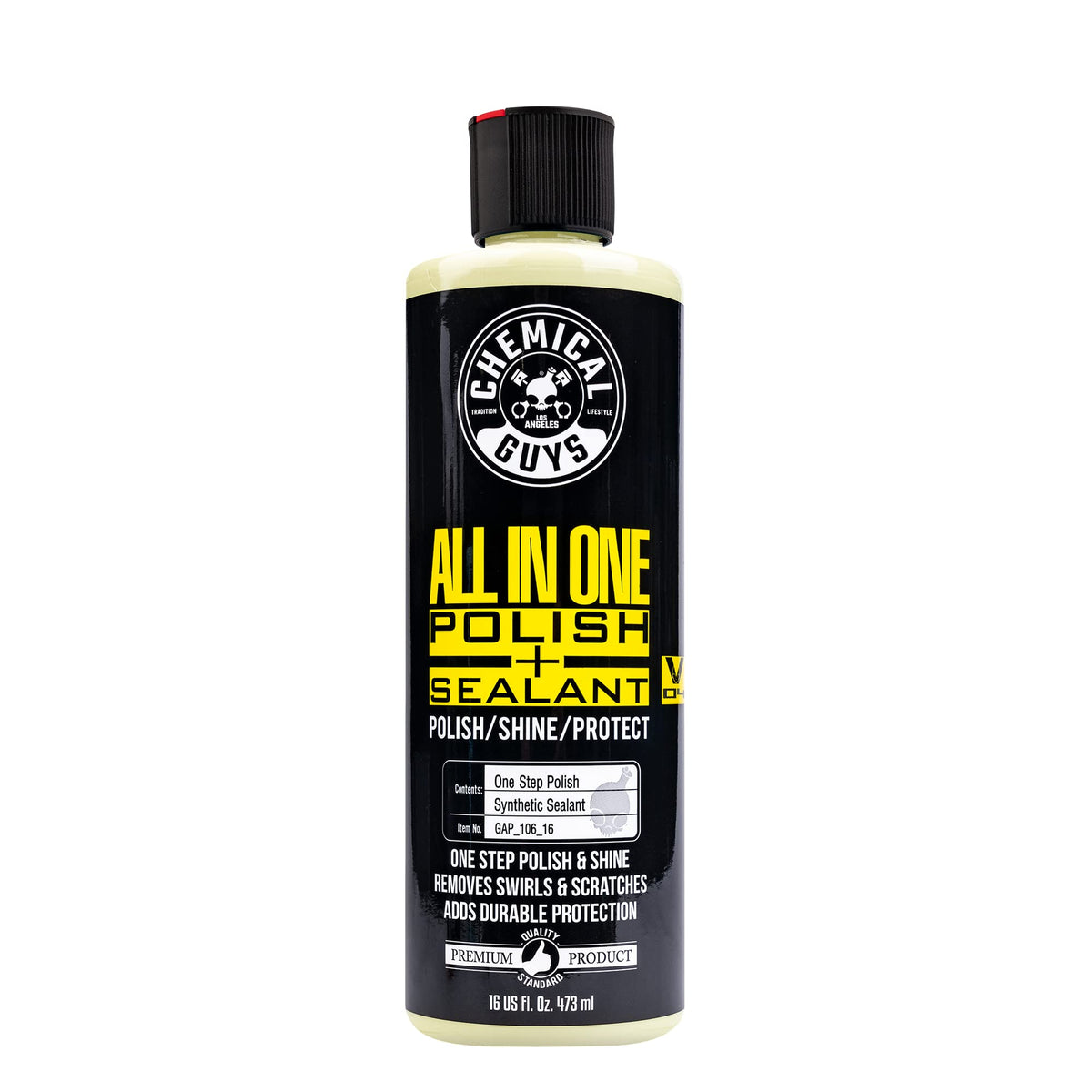 Chemical Guys front bottle shot showing label and convenient size for detailers