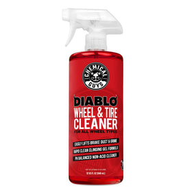 Chemical Guys front bottle view showing clear label and easy-spray cap benefit: quick identification