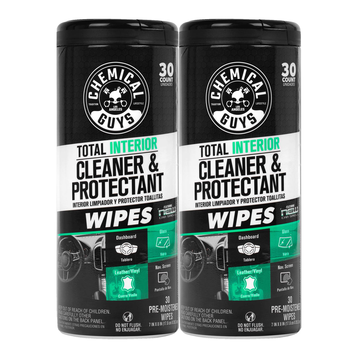 Chemical Guys front canister showing branding and compact packaging benefit