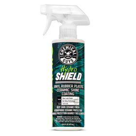 Chemical Guys bottle front label showing product and size benefit