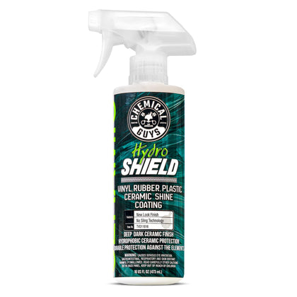 Chemical Guys bottle front label showing product and size benefit