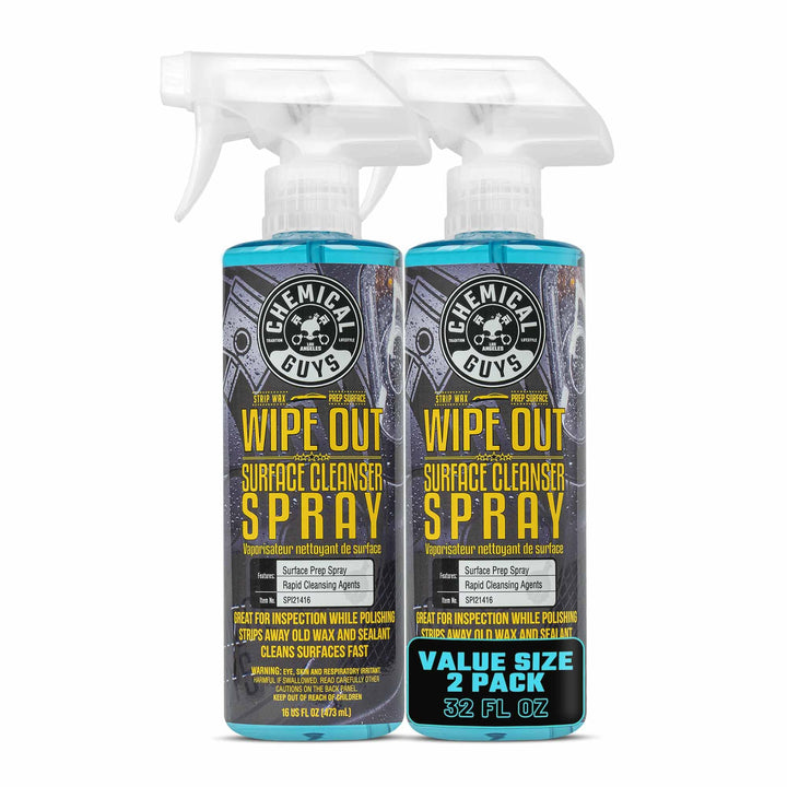 Chemical Guys front label on two 16 oz bottles showing product name and benefits