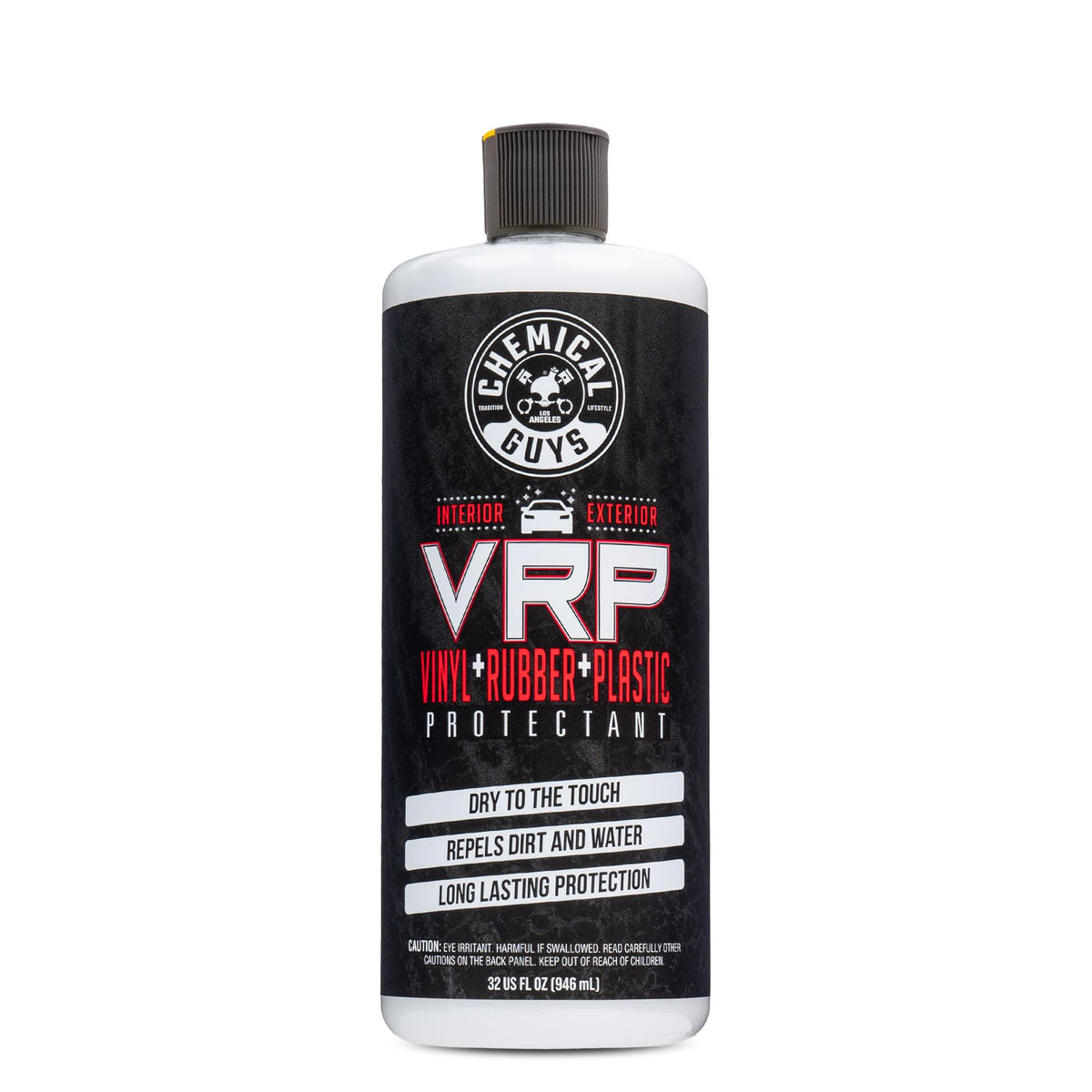 Chemical Guys bottle front label showing product and size benefit
