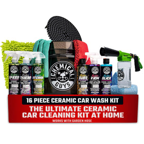 Chemical Guys kit box front showing included components and benefits