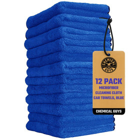 Chemical Guys front packaging showing 12 blue towels and professional value