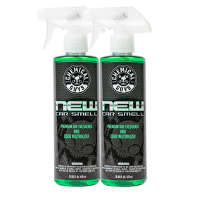 Chemical Guys front packaging showing new car scent for refreshed interiors