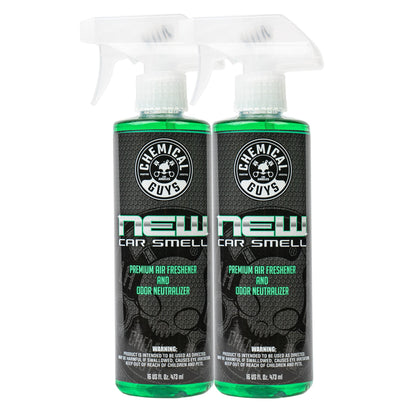 Chemical Guys front packaging showing new car scent for refreshed interiors