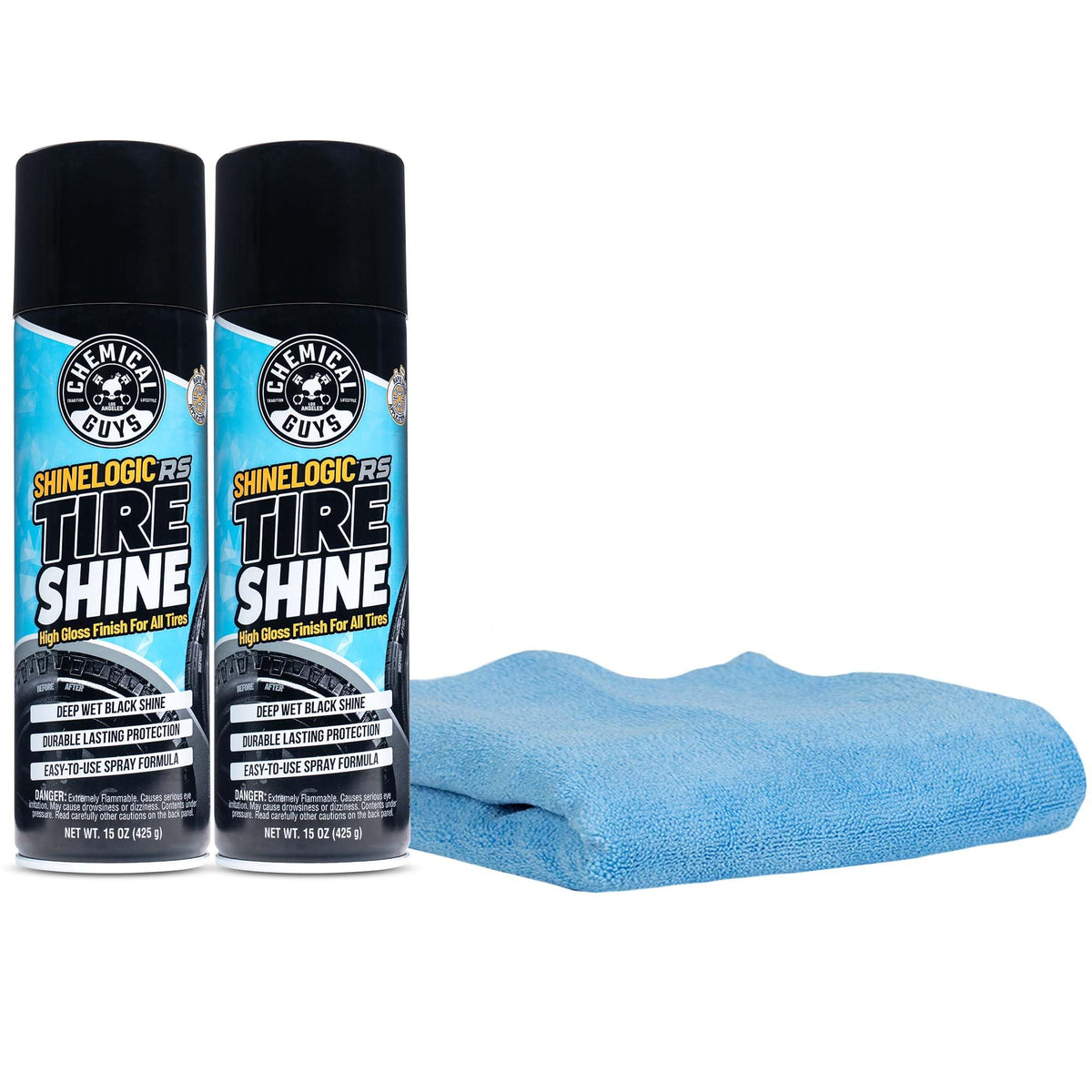 Chemical Guys front packaging showing kit and towel for easy application benefit