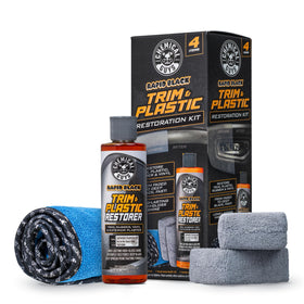Chemical Guys front packaging showing included trim restorer kit benefits