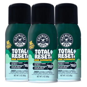 Chemical Guys front packaging showing three fogger cans and benefits