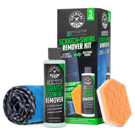 Chemical Guys front packaging showing kit contents and easy use benefit