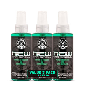 Chemical Guys front packaging showing three 4 oz bottles and brand clarity