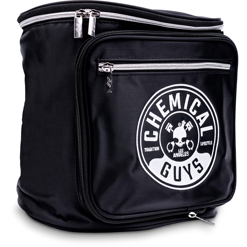 Chemical Guys front view of bag showing compact design and secure carry