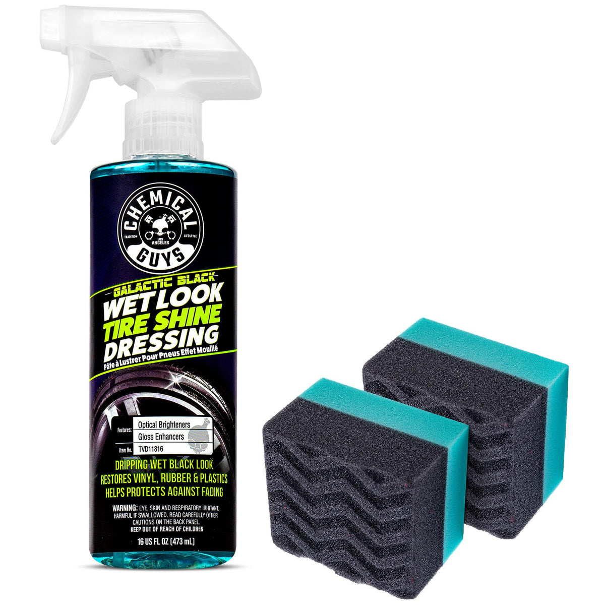 Chemical Guys Galactic Black front packaging showing bottle and label benefit deep shine
