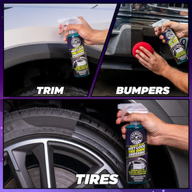 Chemical Guys sidewall detail highlighting wet-look shine and enhanced contrast