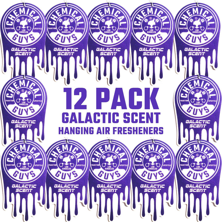 Chemical Guys front packaging showing 12-pack and vibrant scent benefit