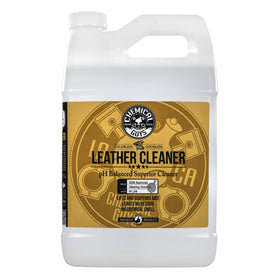 Chemical Guys gallon front label showing product benefits and size