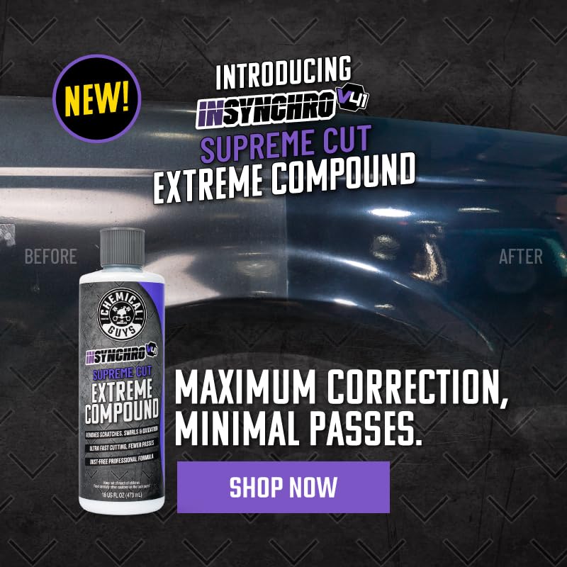 Chemical Guys garage restoration lifestyle shot illustrating professional-grade results