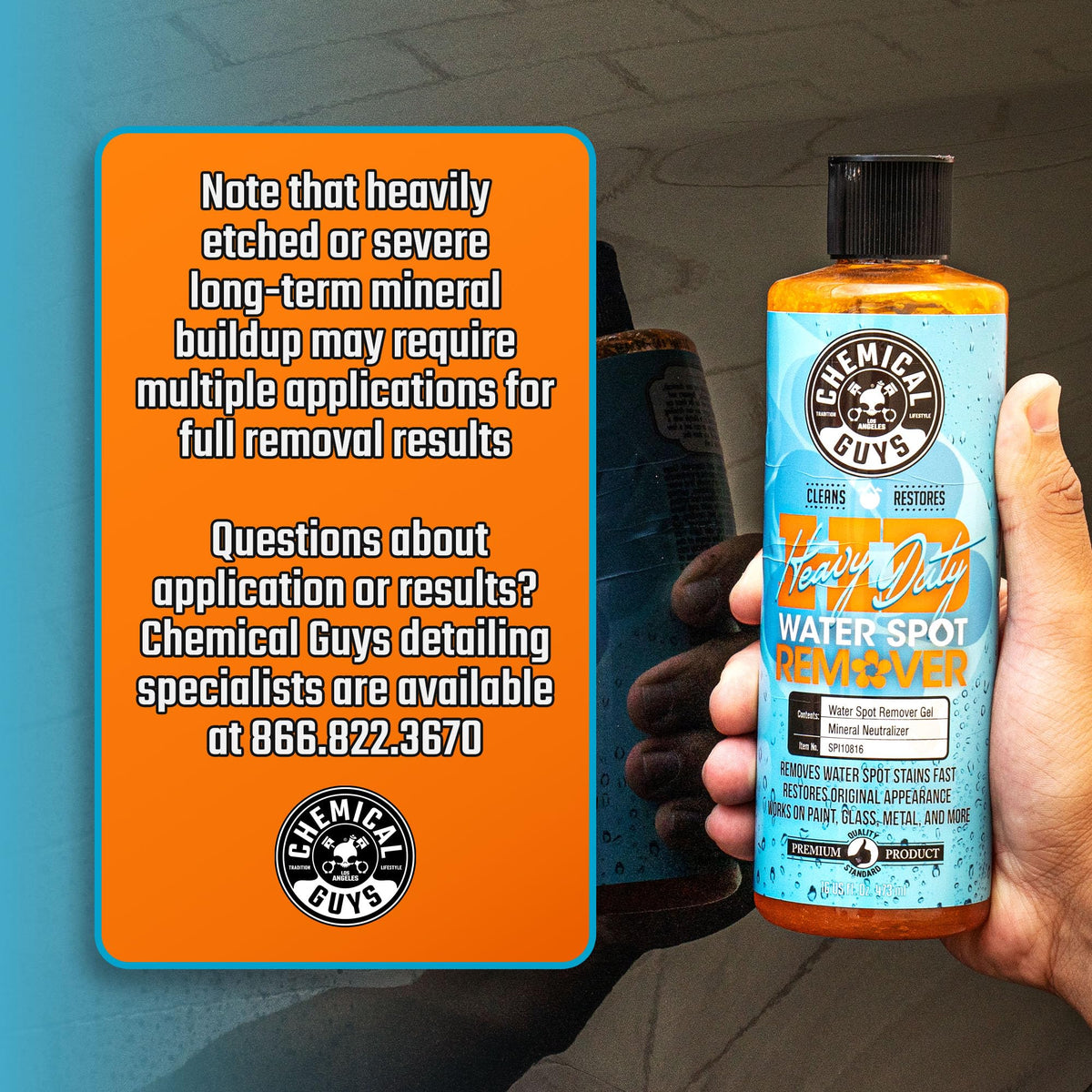 Chemical Guys gel included in a detailing kit for professional prep