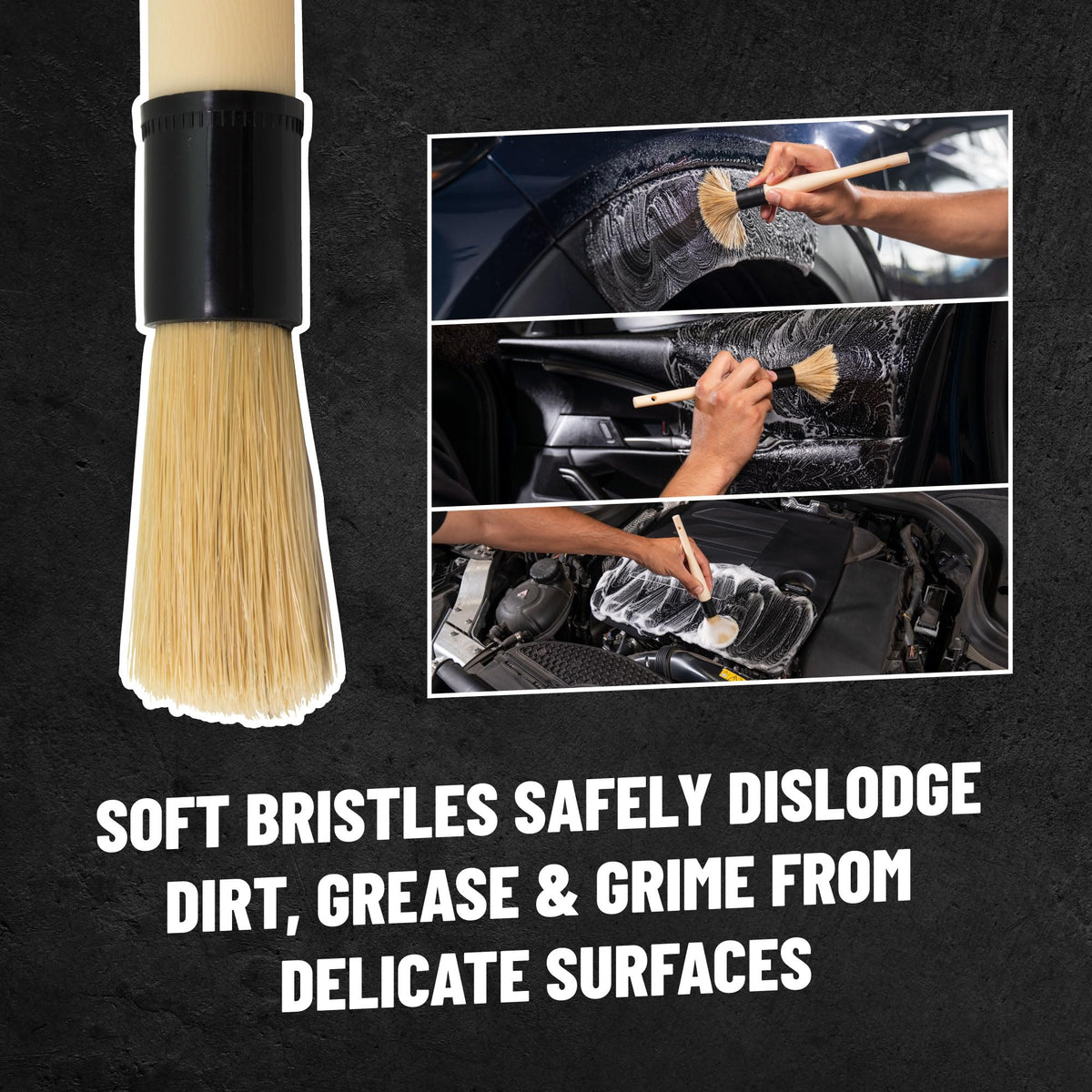 Chemical Guys ergonomic handle close-up, secure grip for controlled detailing