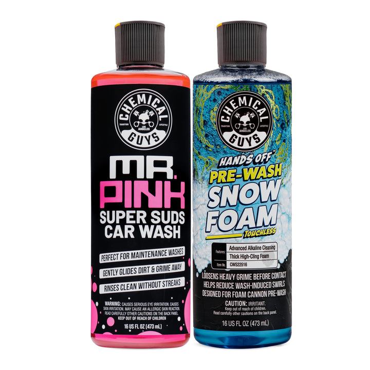 Chemical Guys front packaging showing both bottles and kit benefits