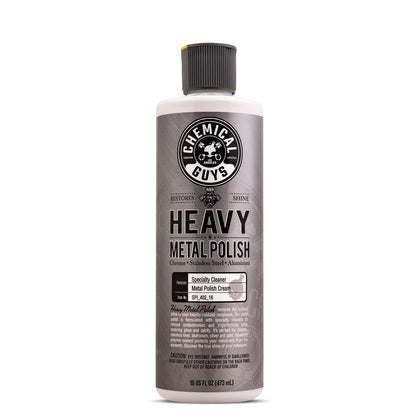 Chemical Guys bottle front label showing product branding and use benefits