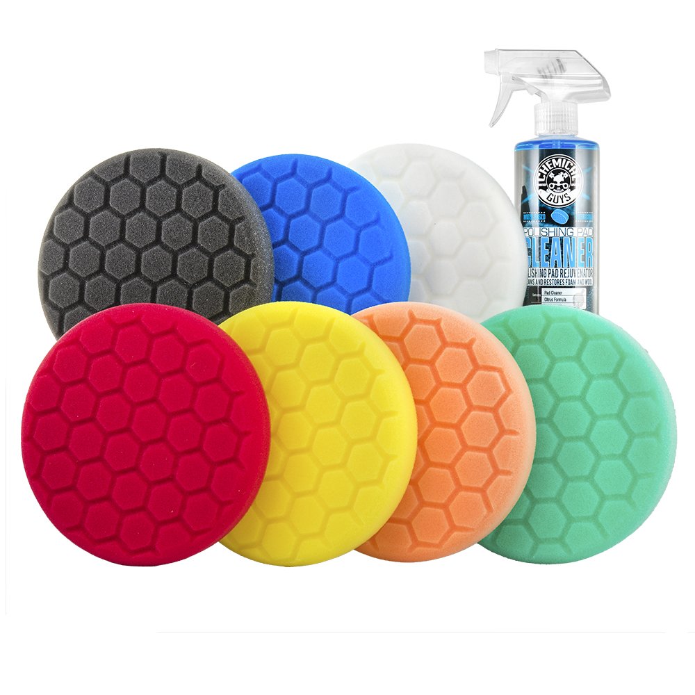 Chemical Guys front packaging showing full 8-piece kit and cleaner benefit: complete system