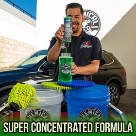 Chemical Guys dense foam texture on hood demonstrating strong dirt lift