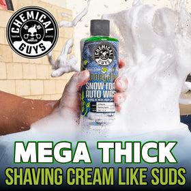 Chemical Guys Honeydew Snow Foam close-up foam lifting dirt for safer washes