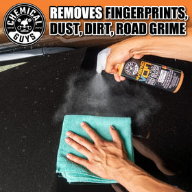 Chemical Guys Hybrid V7 on car paint producing deep gloss and visible shine