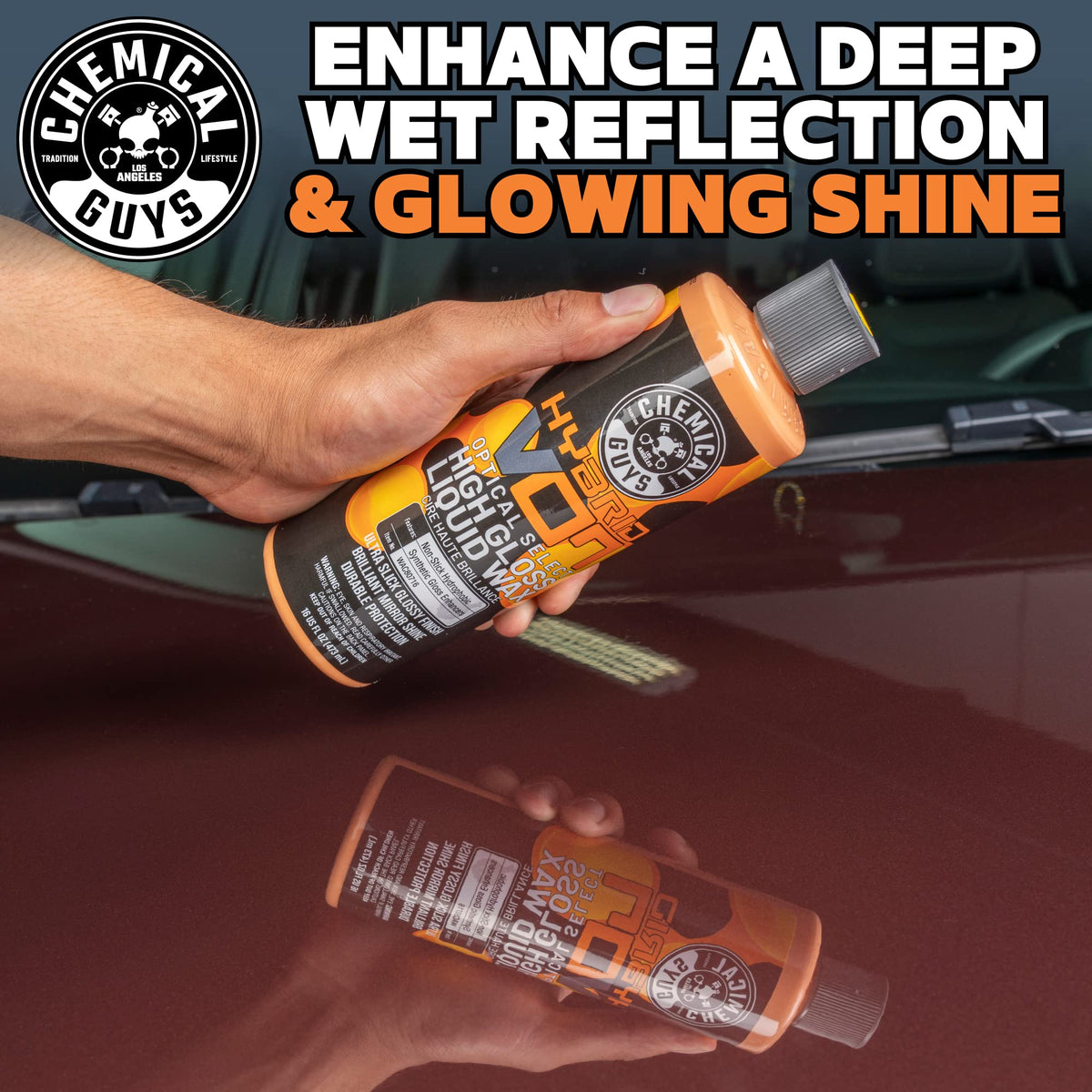 Chemical Guys application pad applying wax for even coverage and easier buffing