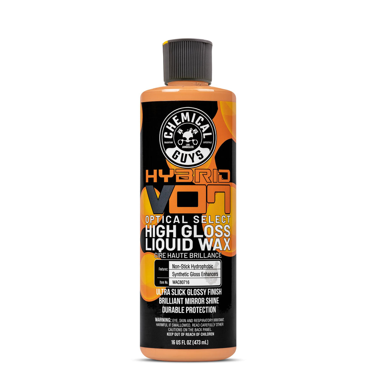 Chemical Guys front bottle showing 16 oz size and clear branding for ready-to-use protection